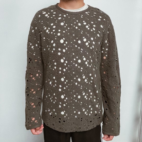 Y-3 Holes All Over Sweatshirt | Mens | Small - Picture 1 of 4